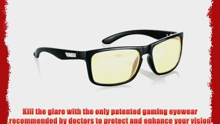 Gunnar Optiks INT-00101 Intercept Full Rim Advanced Video Gaming Glasses with Amber Lens Tint