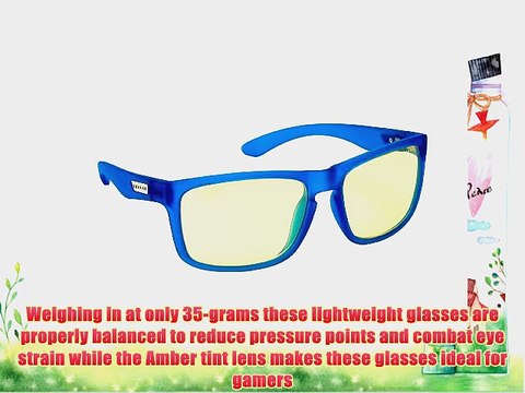 Gunnar Optiks INT-06401 Intercept Full Rim Advanced Video Gaming Glasses with Amber Lens Tint