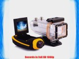 1080p Full HD Extreme Sports Action Camera ProView HD II - 1080p Waterproof Case HDMI 4 Mounting