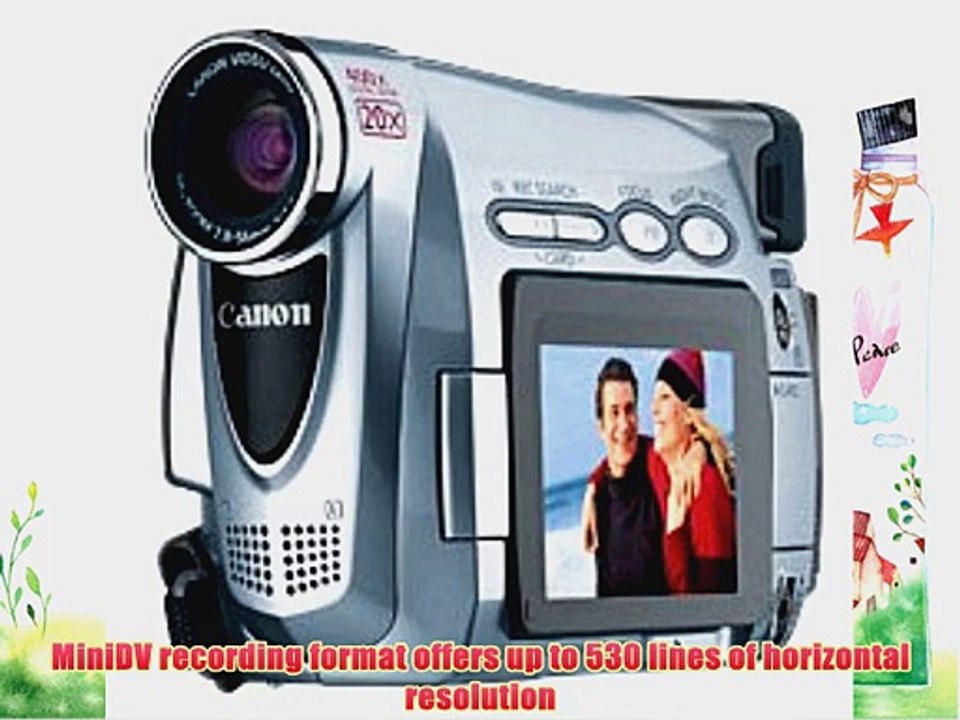 Canon ZR200 MiniDV Camcorder w/20x Optical Zoom (High Metal)