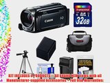 Canon Vixia HF R50 8GB 1080p HD Wi-Fi Digital Video Camcorder with 32GB Card   Battery   Charger
