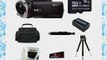 Sony HDR-CX330 Full HD Handycam Camcorder (Black)   Sony 16GB Memory Card   Focus Soft Photo