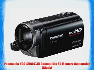 Panasonic HDC-SD90K 3D Compatible SD Memory Camcorder (Black)