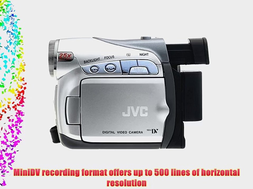 JVC GR-D270 MiniDV Camcorder w/25x Optical Zoom