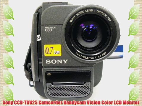 Sony CCD-TRV25 Camcorder Handycam Vision Color LCD Monitor