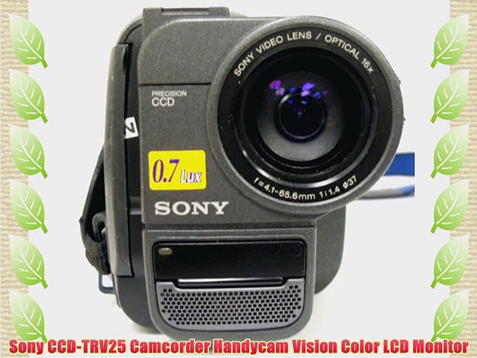 Sony CCD-TRV25 Camcorder Handycam Vision Color LCD Monitor