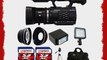 Panasonic AG-AC90 HD Camcorder   LED Light   Case     Battery   Wide Angle