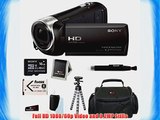 Sony HDR-CX240 HDRCX240B HDRCX240/B Full HD Handycam Camcorder (Black)   Sony 16GB Class 10