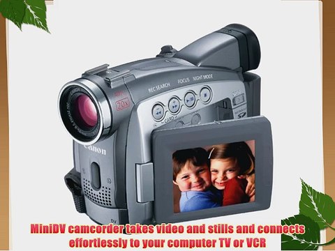 Canon ZR85 MiniDV Camcorder w/20x Optical Zoom