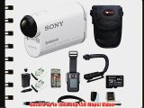 Sony HDR-AS100VR POV Action Cam with Live View Remote Sony 64GB Memory Card All in One High
