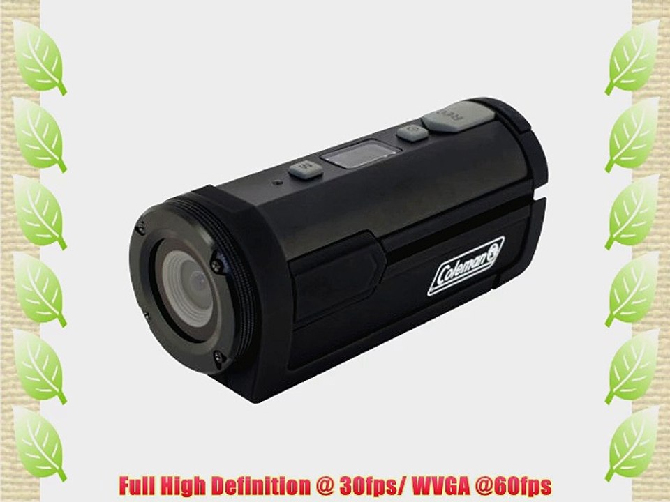 Coleman CSXSWP-BK Xtreme Sports Waterproof 1080p HD Digital Helmet Wearable Video Camcorder