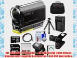 Sony Action Cam HDR-AS30V 1080p Wi-Fi HD Video Camera Camcorder with RM-LVR1 Live View Remote