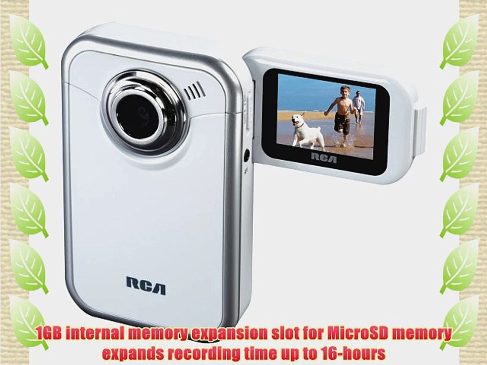 RCA EZ207 Small Wonder Digital Camcorder (White)