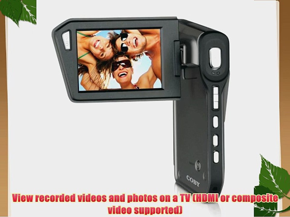 Coby CAM5005 720p HD Camcorder/Camera with 1.3MP 4x Digital Zoom and 2.7-Inch LCD Screen Black