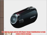 Samsung SMX-C10 Touch of Color Camcorder with 10x Optical Zoom (Red)