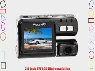 Download Video: Asone? NEW Dual Lens Hd 720p Car Cam Ir LED G Sensor Video Camera Recorder Camcorder DVR With