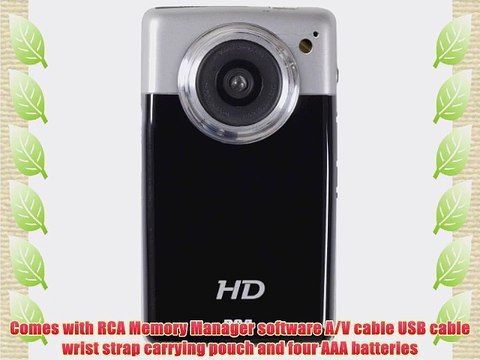 RCA EZ3100 High Definition Digital Camcorder with 2x Digital Zoom 2-Inch LCD Screen Black