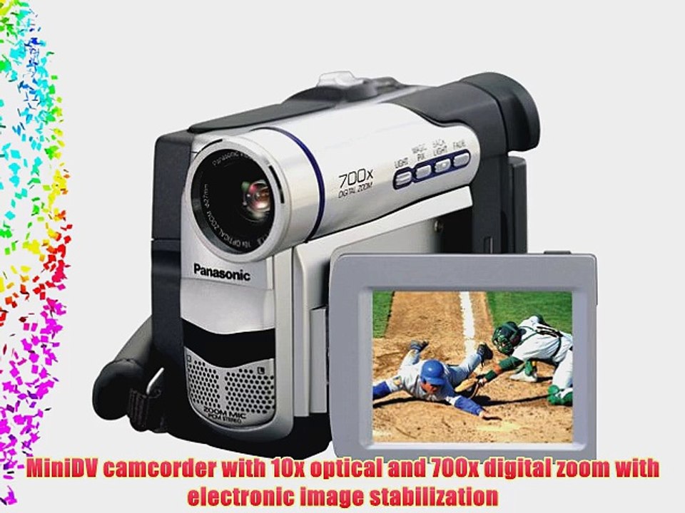 Panasonic PVDV103 MiniDV Compact Camcorder with 2.5 LCD