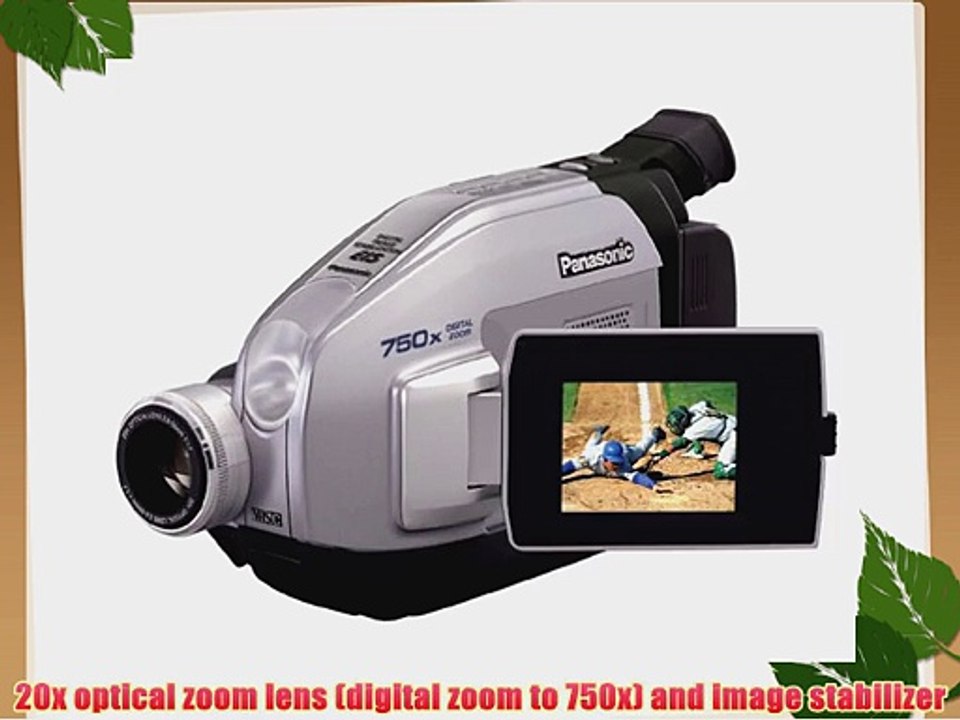 Panasonic PV-L454 VHS-C Camcorder w/20x Optical Zoom