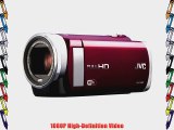 JVC 1.5-Megapixel 1080P High-Definition Everio Digital Video Camera (Red) GZEX210RUS