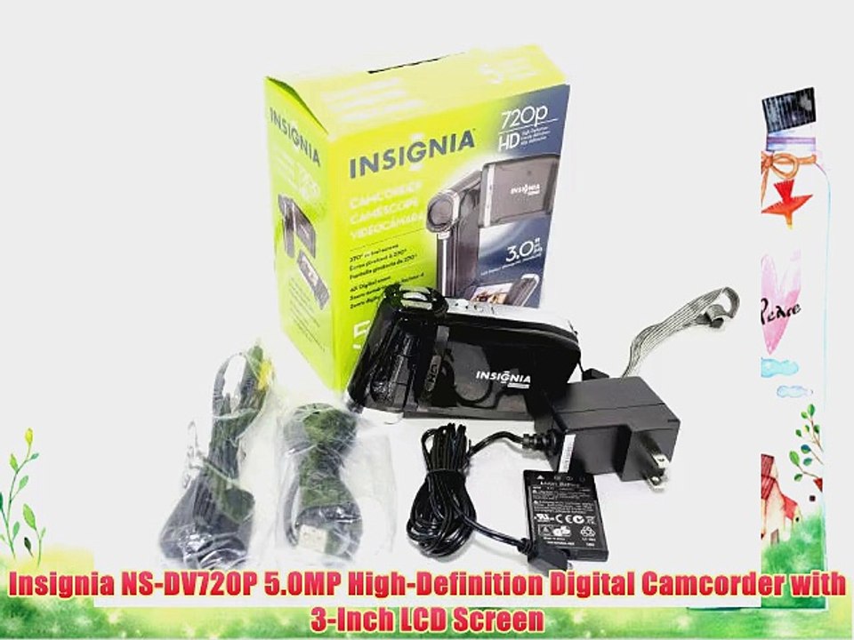 Insignia NS-DV720P 5.0MP High-Definition Digital Camcorder with 3-Inch LCD Screen