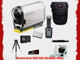 Sony HDR-AS100VR POV Action Cam with Live View Remote   16GB Memory Card   Camera Case   Extra