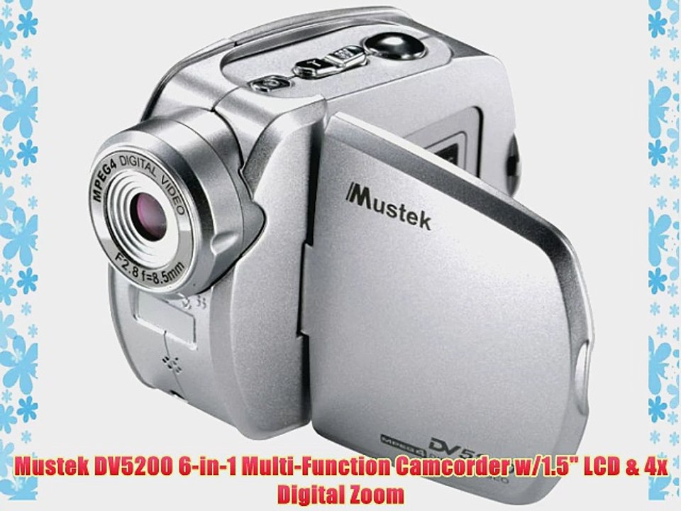 Mustek DV5200 6-in-1 Multi-Function Camcorder w/1.5 LCD