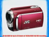 JVC Everio GZ-HD300 60GB High-Def Camcorder (Red)