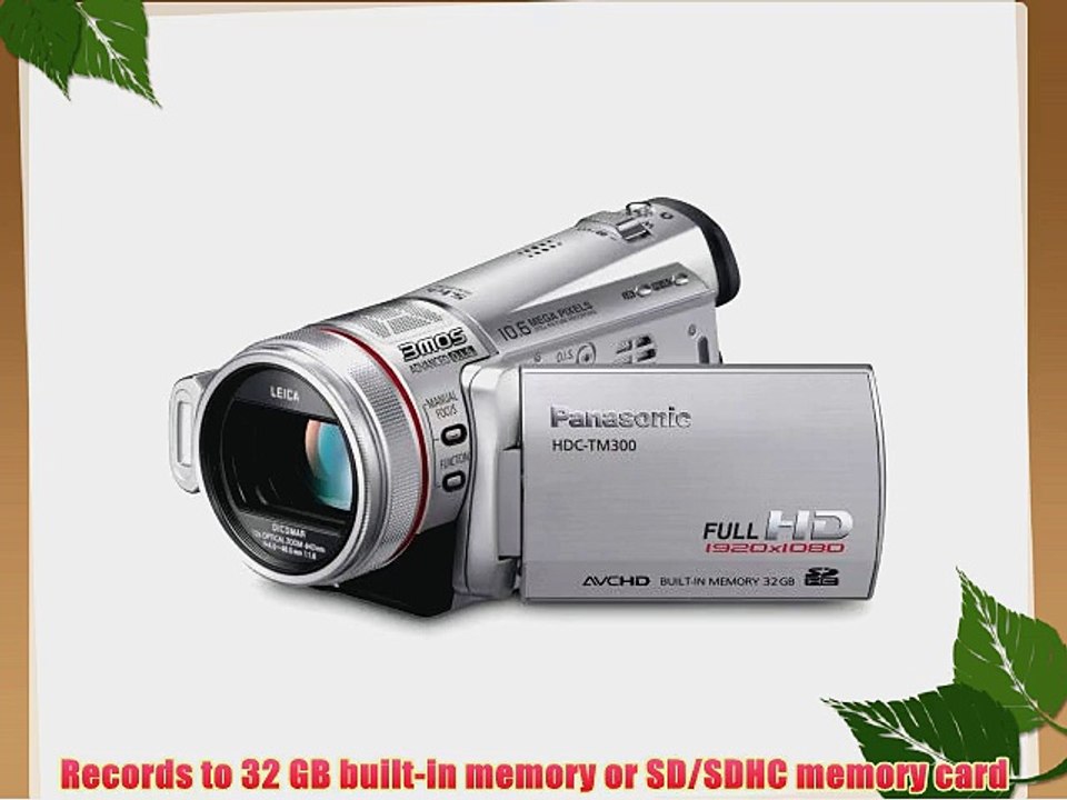 Panasonic HDC-TM300 Twin Media HD Camcorder (Silver)