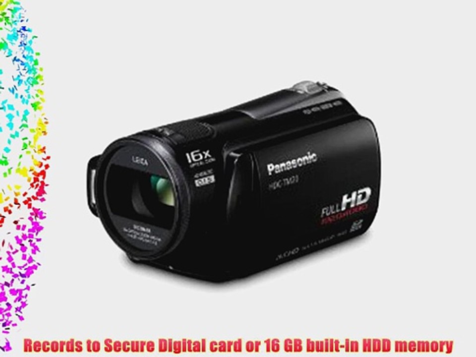 Panasonic HDC-TM20K High-Def Flash Memory Camcorder with 16GB Internal Memory and 8GB Memory