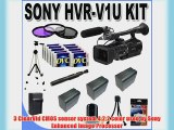 Sony HVR-V1U HDV Camcorder   3 Extended Life Batteries   Ac/Dc Charger   3 Piece Multicoated