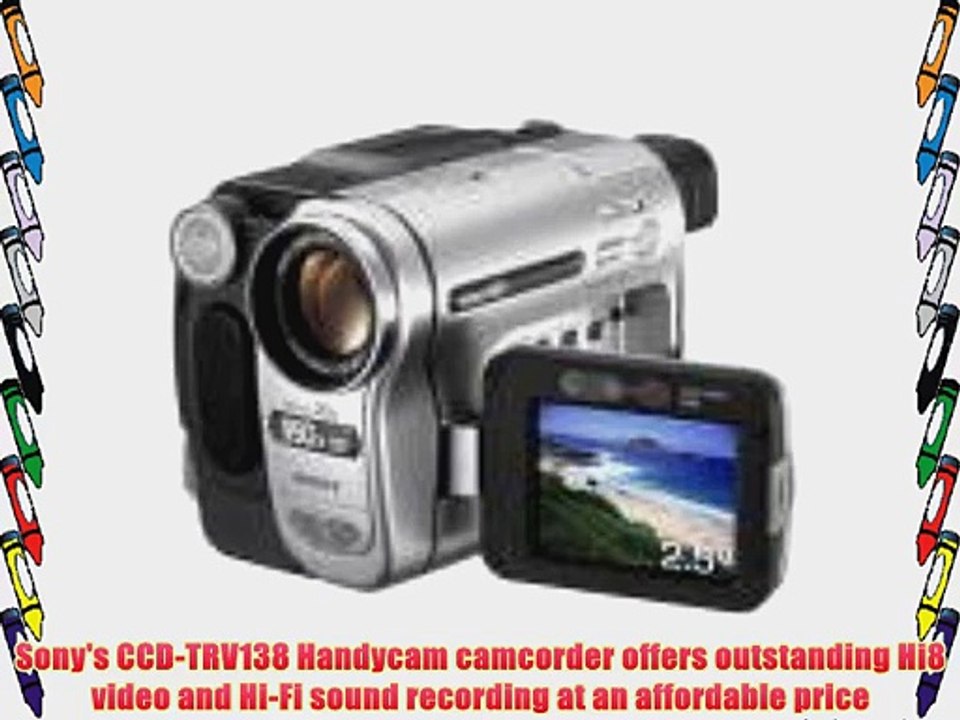 Sony CCD-TRV138 Hi8 Handycam Camcorder w/ 20x Optical Zoom