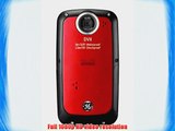 GE DVX Waterproof/Shockproof 1080P Pocket Video Camera (Velvet Red) with 2GB SD Card