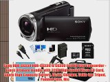 Sony HDR-CX330 HDR-CX330/B CX330 Full HD 60p Camcorder - Black Ultimate Bundle with 32GB High