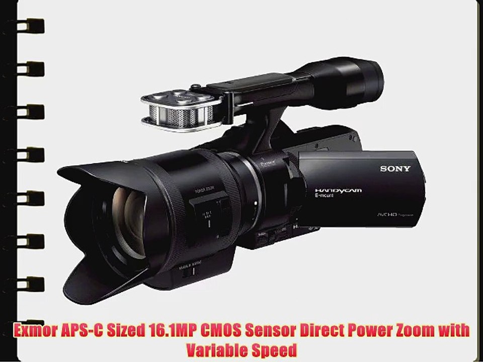 Sony NEX-VG30H Camcorder with 18-200mm f/3.5-6.3 Power Zoom Lens   Interview Package - Includes: