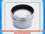 Canon TL-H37 37mm 1.5x Telephoto Converter Lens for HR10 HF10 HV10 HF100 Camcorders