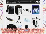 32GB Accessory Kit For Sony HDR-XR260V HDR-TD20V HDR-CX190 HDR-CX210 High Definition Handycam