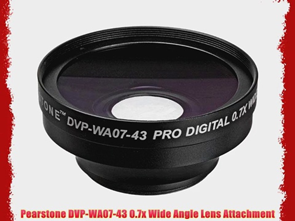 Pearstone DVP-WA07-43 0.7x Wide Angle Lens Attachment
