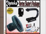 Opteka Deluxe Vortex Skaters Package (Includes the Opteka Platinum Series 37mm 0.2X HD Panoramic