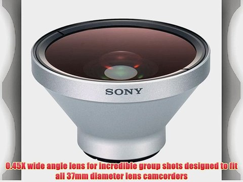 Sony VCLSW04 Wide Angle Camcorder Conversion Lens for DCRHC20/30/40/65/85 DCRPC109/350