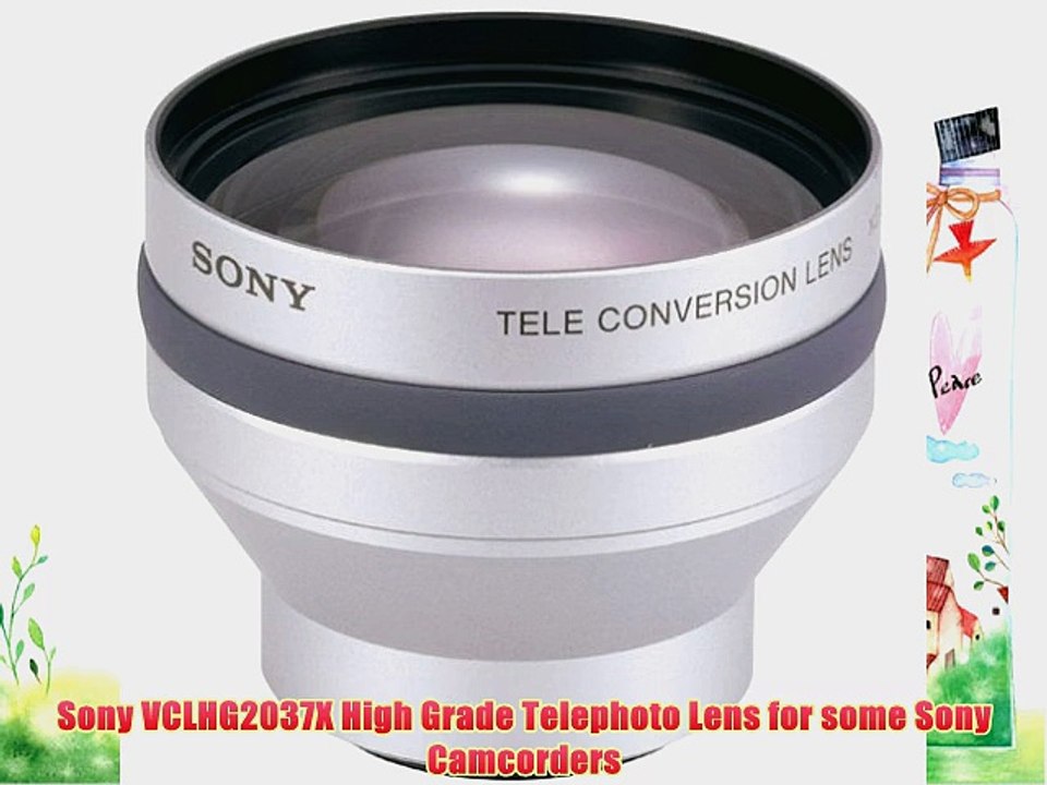 Sony VCLHG2037X High Grade Telephoto Lens for some Sony Camcorders