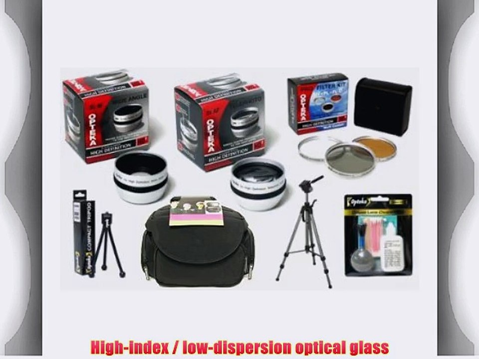 Sony DCR-SR100 SR80 SR60 SR40 Handycam Digital Camcorder HD2 Professional Accessory Kit