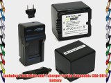 Wasabi Power Battery (2-Pack) and Charger for Panasonic CGA-DU12 CGA-DU14 VW-VBD120 VW-VBD140