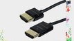 Monoprice 15-Feet Ultra Slim Series High Speed HDMI Cable with RedMere Technology Black