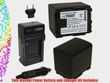 Wasabi Power Battery and Charger Kit for Canon BP-819 VIXIA HF10 HF11 HF20 HF21 HF100 HF200