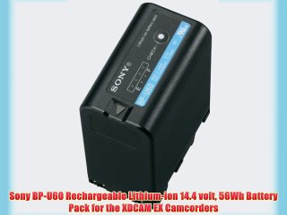 Tải video: Sony BP-U60 Rechargeable Lithium-ion 14.4 volt 56Wh Battery Pack for the XDCAM EX Camcorders