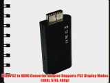 Mini PS2 to HDMI Converter Adapter Supports PS2 Display Modes (480i 576i 480p)