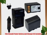 Wasabi Power Battery and Charger Kit for JVC BN-VF823 BN-VF823U and JVC Everio GS-TD1 GY-HM70U
