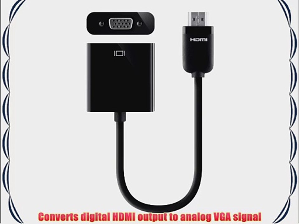 Belkin HDMI to VGA Projector Adapter (Supports HDMI 2.0)