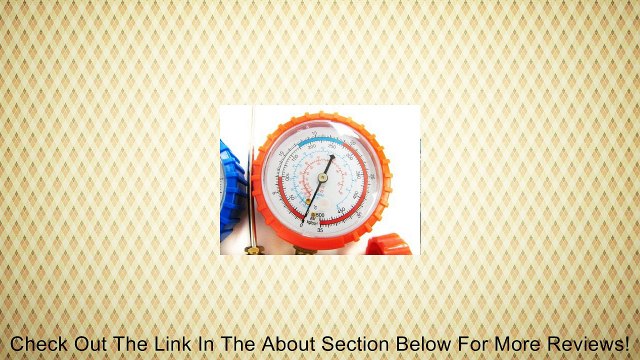 A/C Refrigerant Manifold Gauge R22 R404A R134A 60 Hose Review